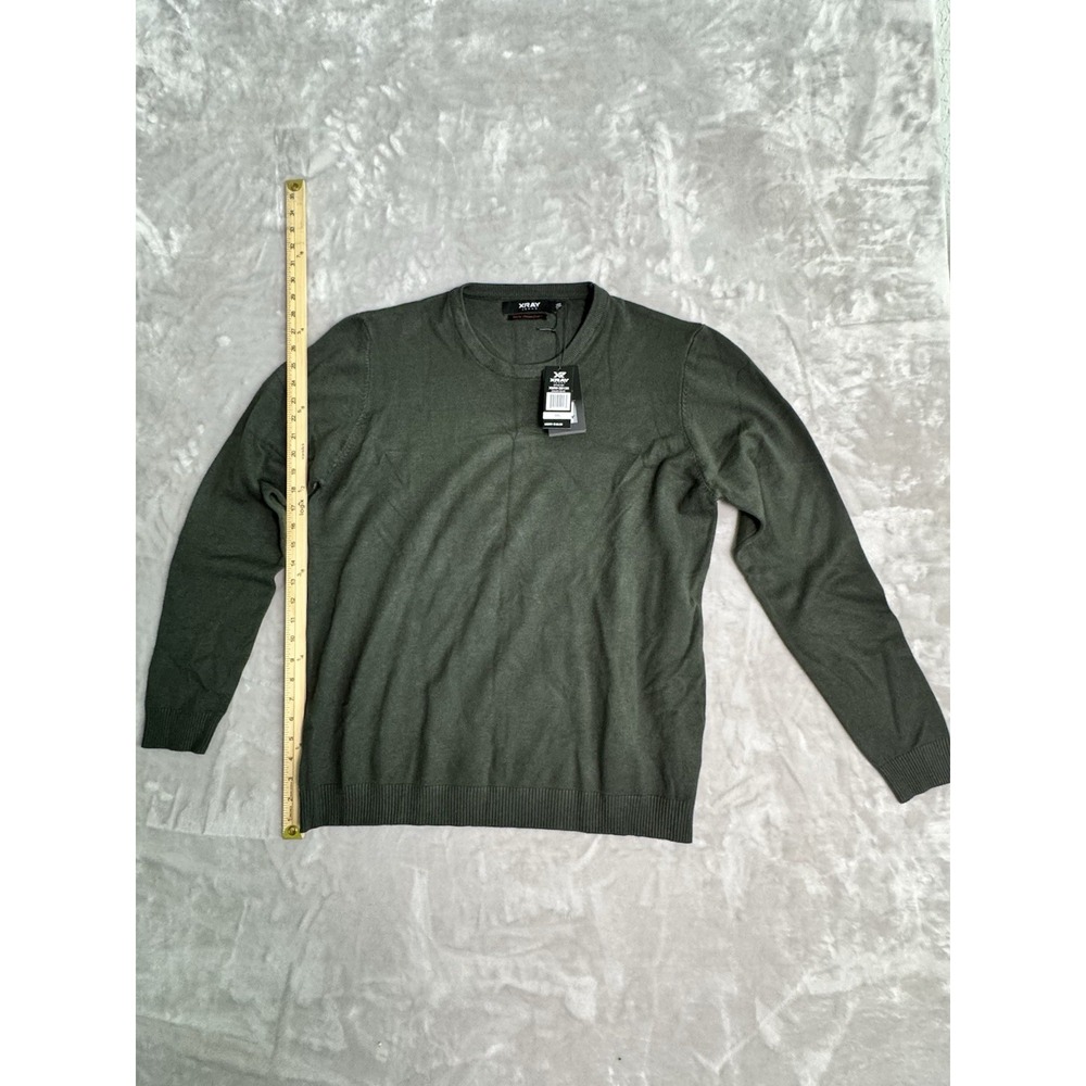 XRAY Jeans Sweater Mens XXXL Green‎ Slim Fit Long Sleeve Pullover NWT